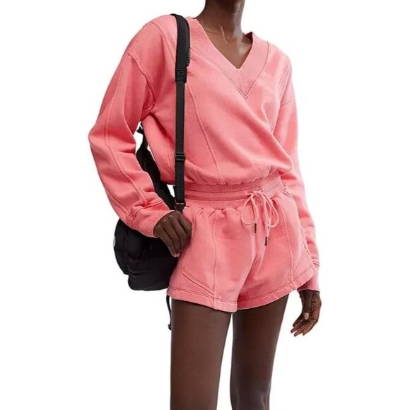 Free People FP Movement Size XL Intercept Romper One Piece Women Hibiscus NEW